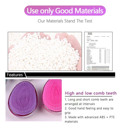 Baby's Gentle Detangling Egg Comb for Healthy Hair