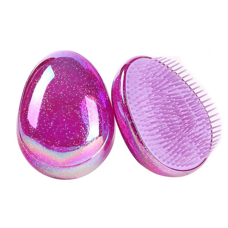 Baby's Gentle Detangling Egg Comb for Healthy Hair