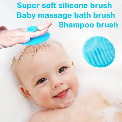 Gentle baby brush and comb set for healthy scalp development and soft, manageable infant hair.