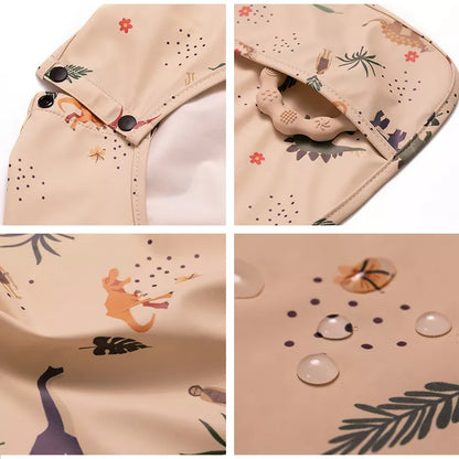 Unisex baby long sleeve bib, designed for easy wear and removal, making feeding simple