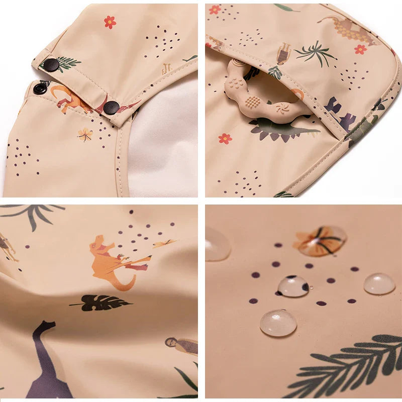 Baby's long sleeve feeding bib, lightweight and durable, great for daily mealtime protection