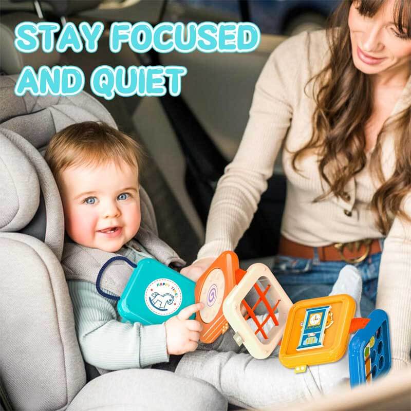 Toddler gift educational activity cube toy with vibrant colors and different activities for baby learning & play