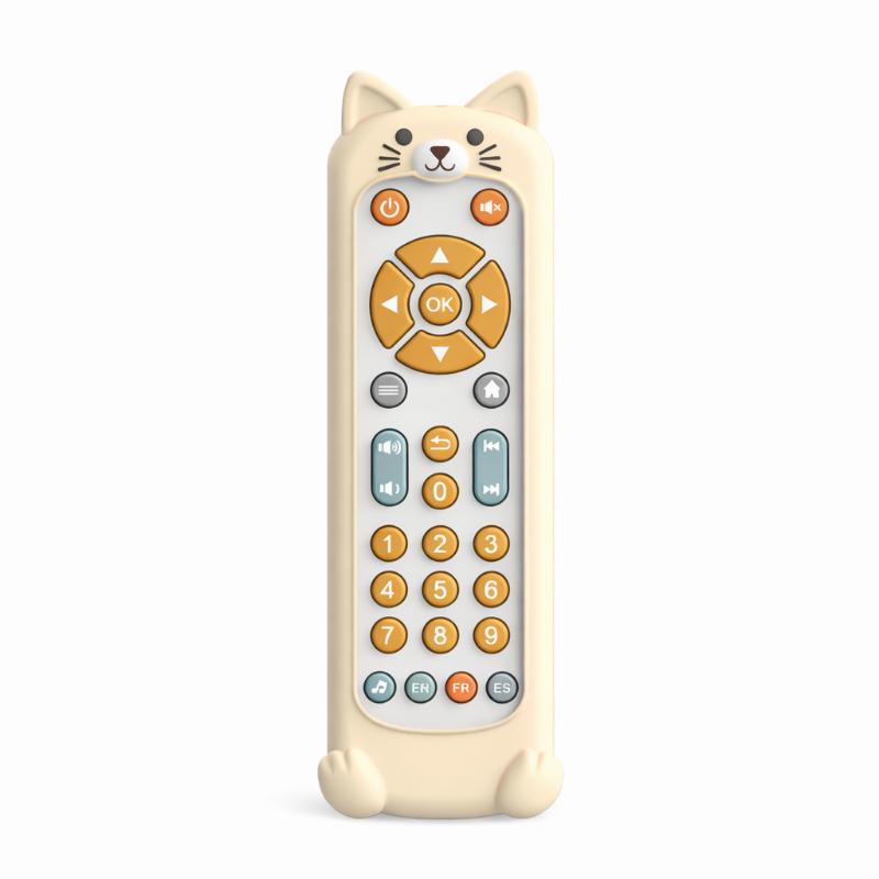 Colorful baby musical remote toy designed to enhance sensory and fine motor skills.