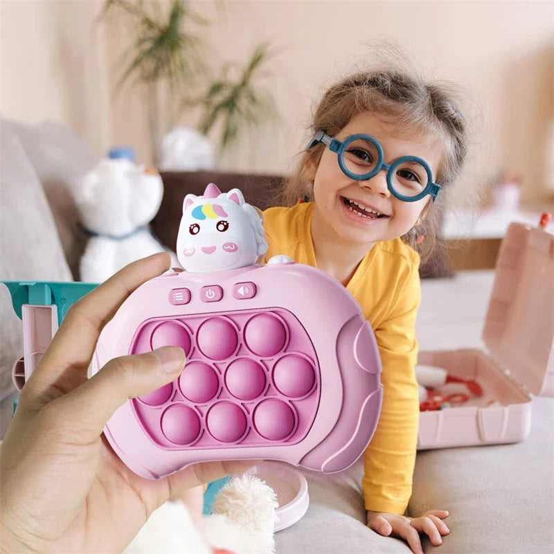 Baby's Pop Bubbles Game Machine: educational toddler toy for sensory play & motor skills