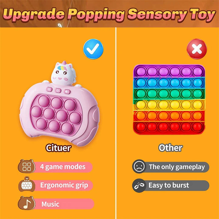 Baby bubble machine and interactive game, perfect for developing motor skills and coordination
