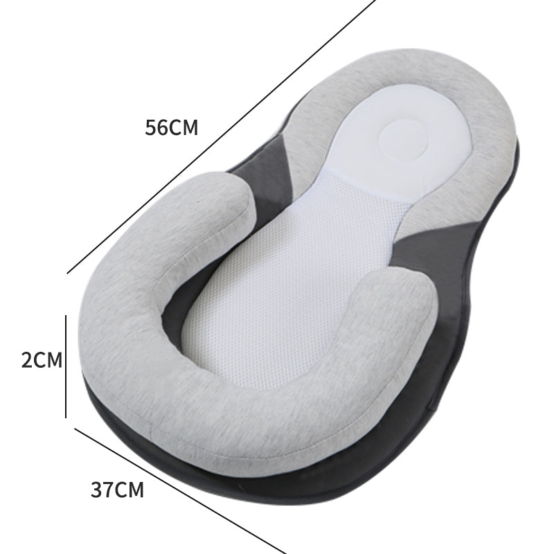 CozyPlay Lounger, a portable baby bed, offering comfortable infant support.
