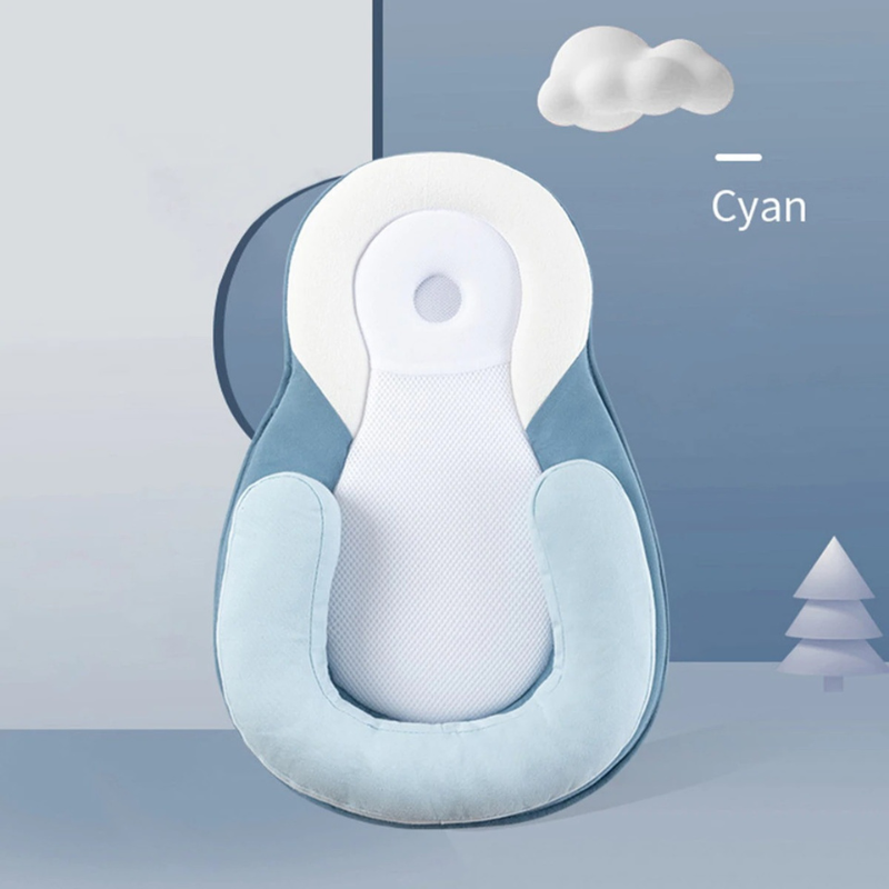 Infant support lounger by CozyPlay, a portable baby bed for on-the-go parents.