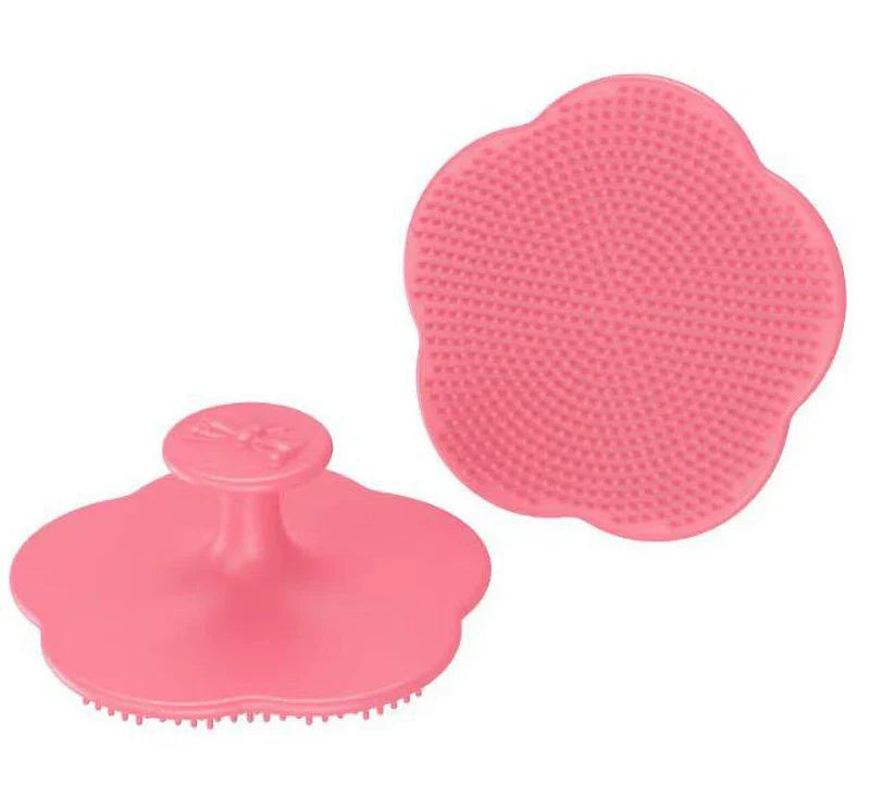 Soft silicone baby comb & bath brush, designed for safe and gentle newborn scalp care