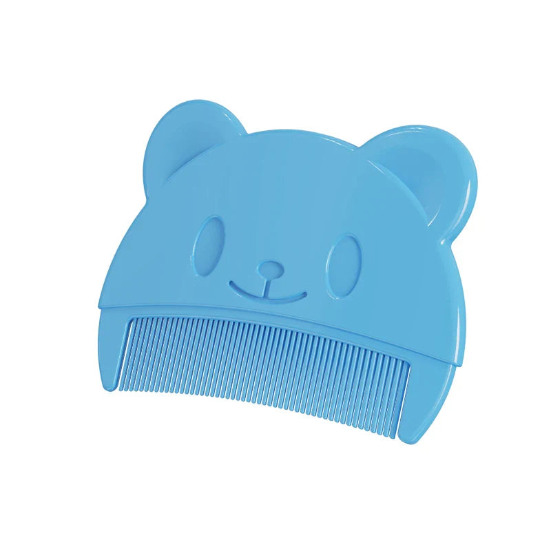 White silicone baby bath accessory, dual-purpose comb and head massage brush