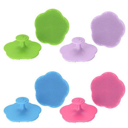 Soft silicone baby comb with massage function, perfect for delicate newborn scalp