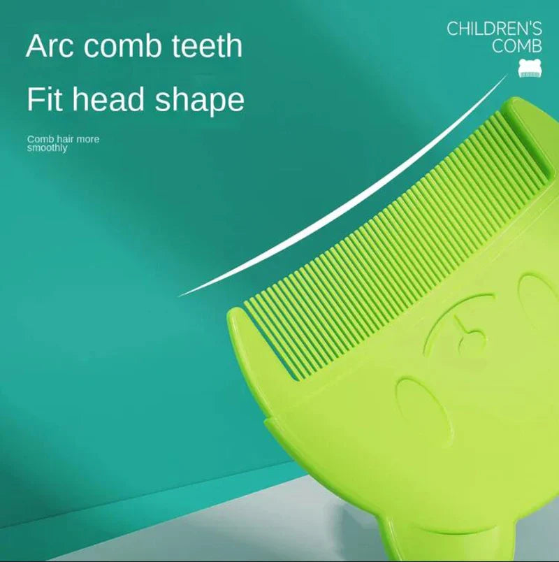 Ergonomic silicone baby comb & brush for soothing head massage during bath time