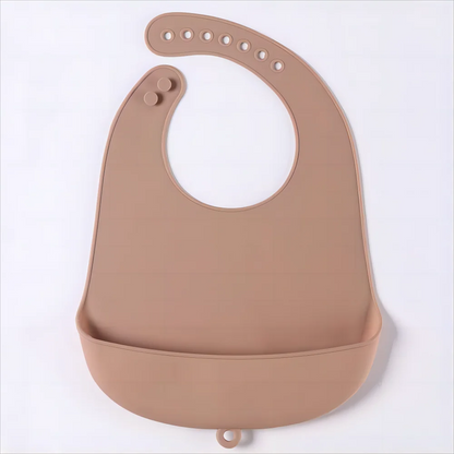 Waterproof silicone baby bib, essential for mess-free mealtime, suitable for toddlers