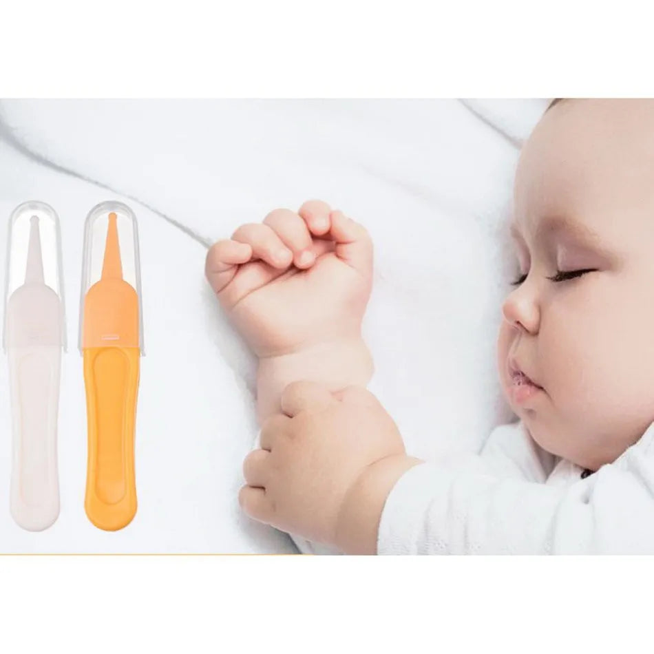 Pair of baby cleaning tweezers, a must-have for infant hygiene and ear care