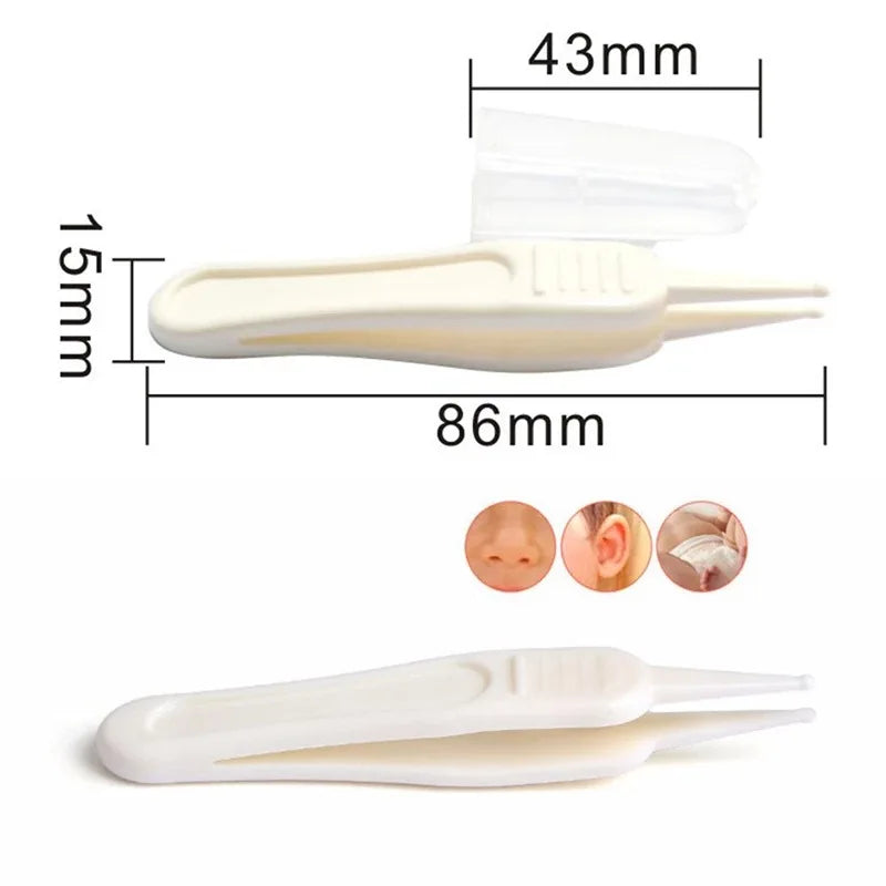Ergonomic baby ear and nasal cleaner tweezers, essential for newborn health