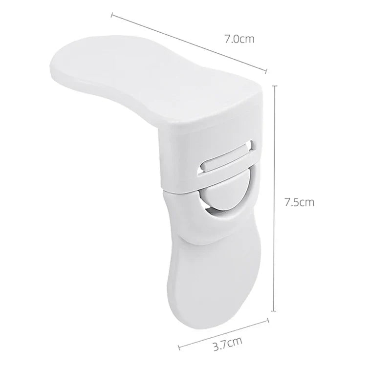 Invisible child safety cabinet locks, white toddler proof drawer latches for home