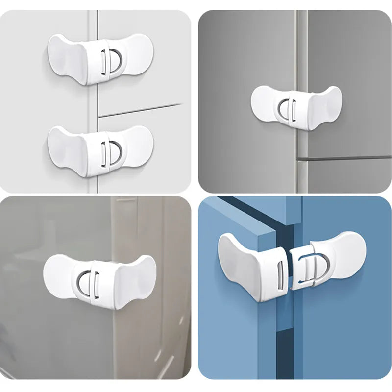 Easy-to-use baby safety locks for multiple drawers, toddler proofing system