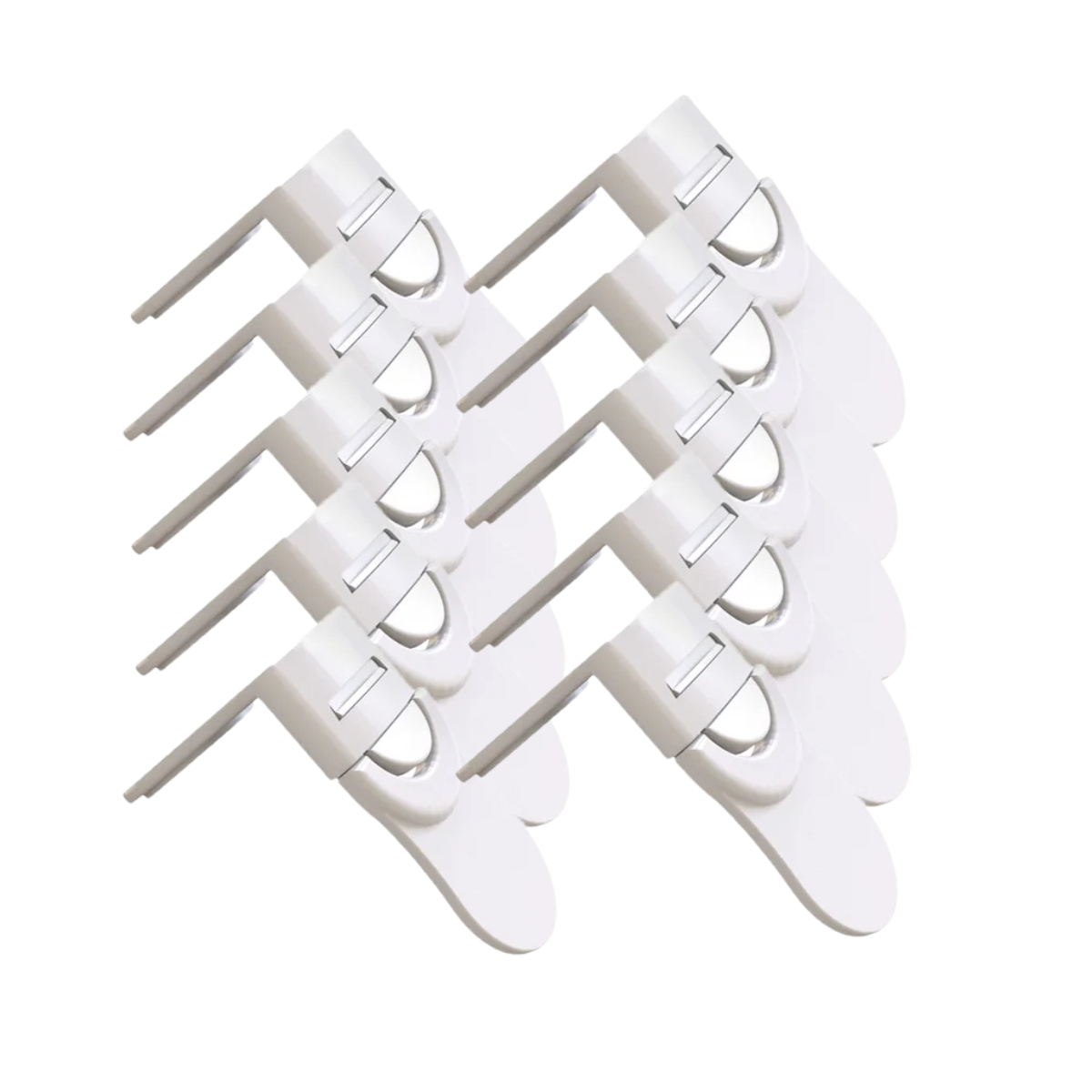 Multi-pack baby safety cabinet locks, strong hold child proofing for active toddlers