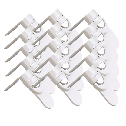 White baby drawer and cabinet locks, comprehensive home safety for infants