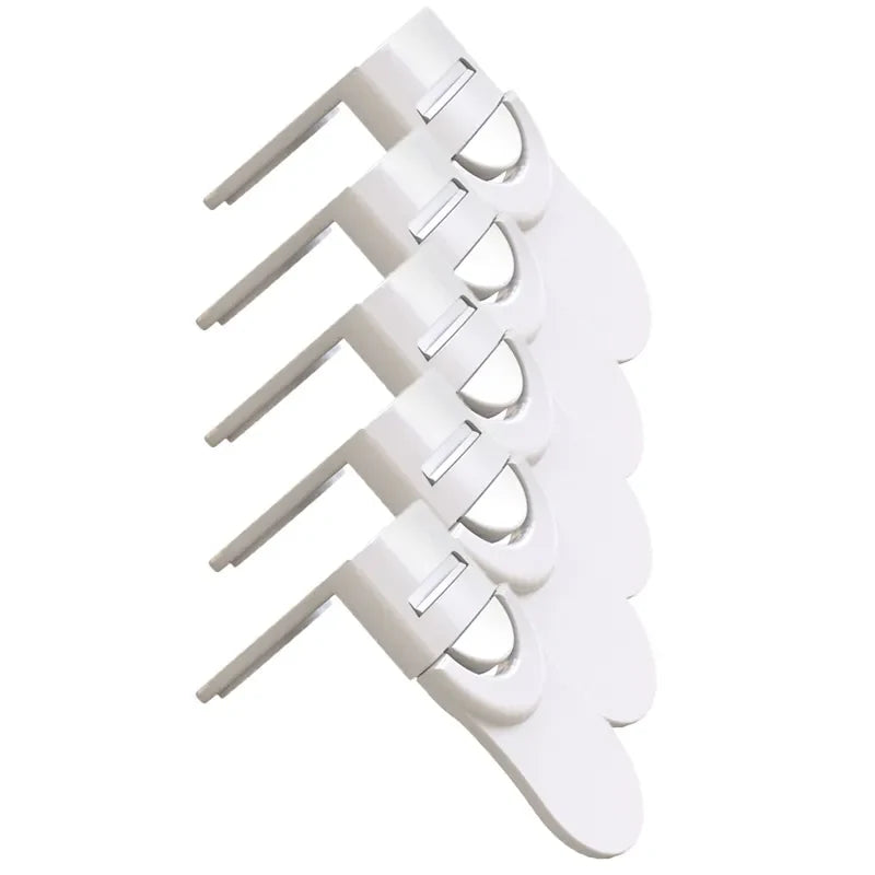 Adhesive baby safety locks for drawers and cabinets, quick install child proofing