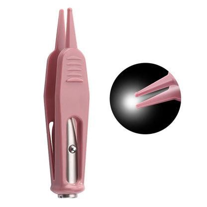 Newborn care safety forceps with LED illumination, perfect for delicate earwax removal
