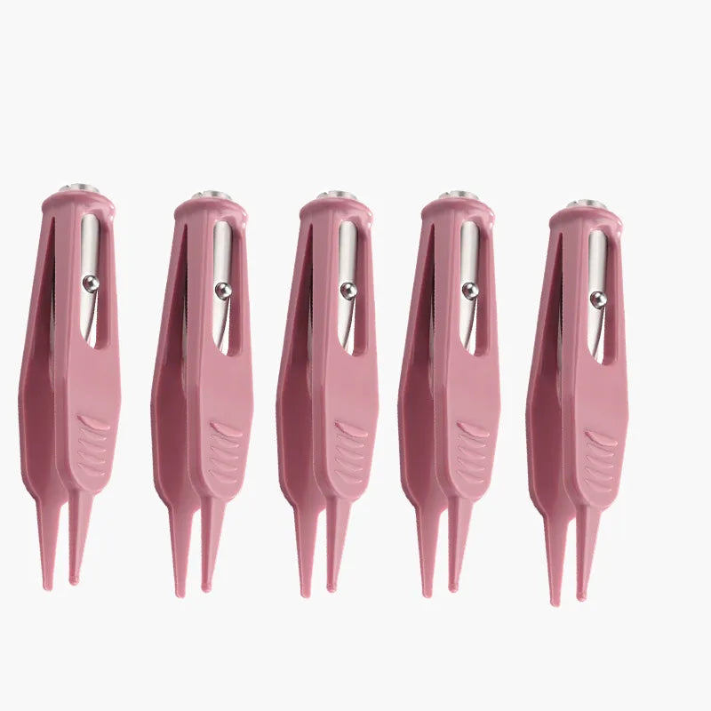 Baby safety forceps with bright LED light for clear visibility during ear and nose cleaning