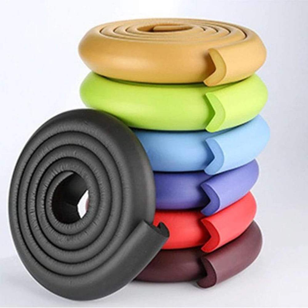 Soft foam baby safety corner protectors, ideal for infant and toddler accident prevention.