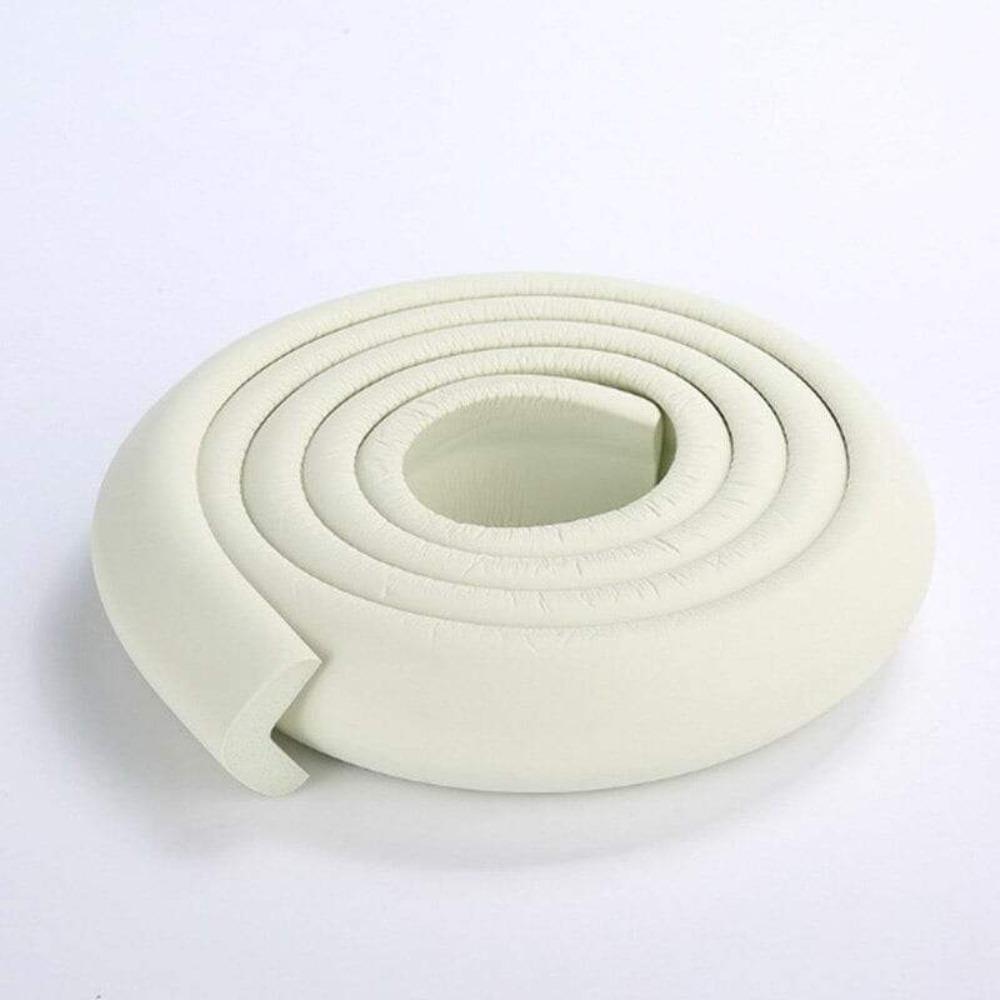 Pack of baby safety furniture corner and edge protectors, ready for home childproofing.