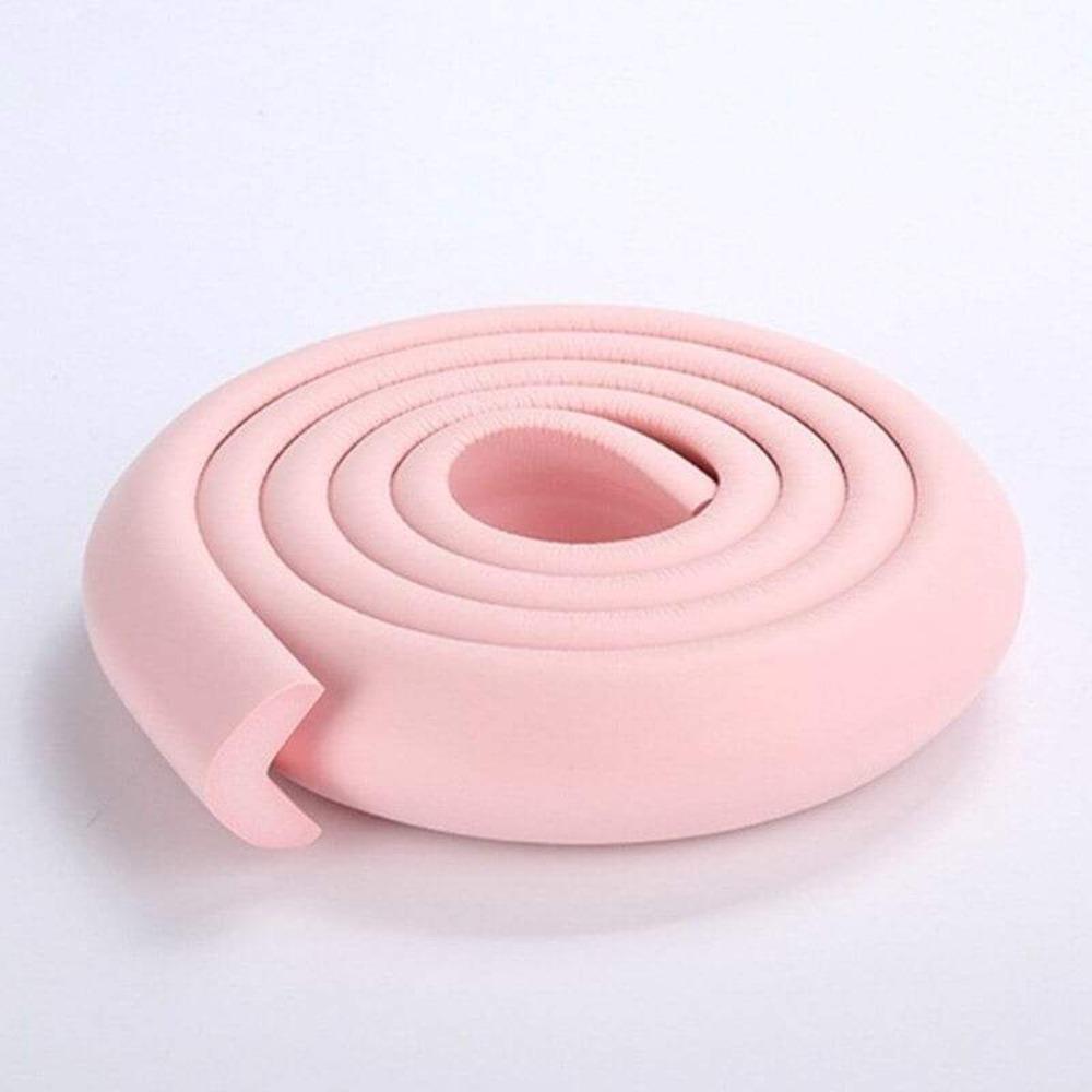 Clear, soft foam baby safety corner protector for discreet furniture protection & home safety.
