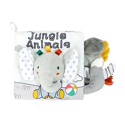 Washable cloth book for babies, a safe and educational sensory toy for early learning