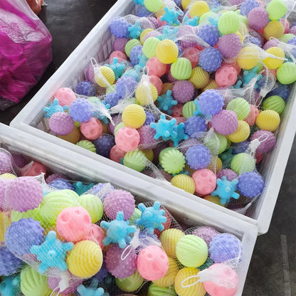 Soft rubber bath toy, grip ball with various textures for baby's tactile development