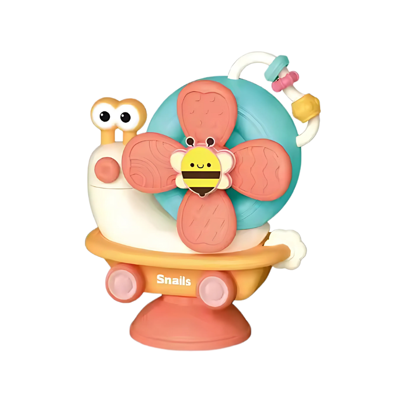 Kids activity spinner toy with strong suction, a fun developmental tool for babies.