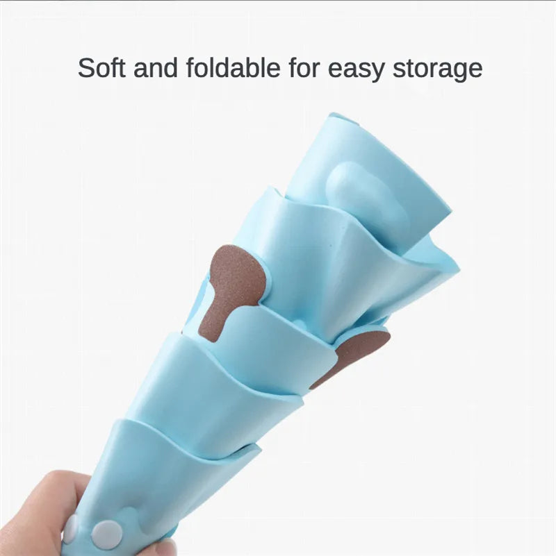 Toddler shower cap with built-in ear protection. Enjoy tear-free bath time with this cute accessory.