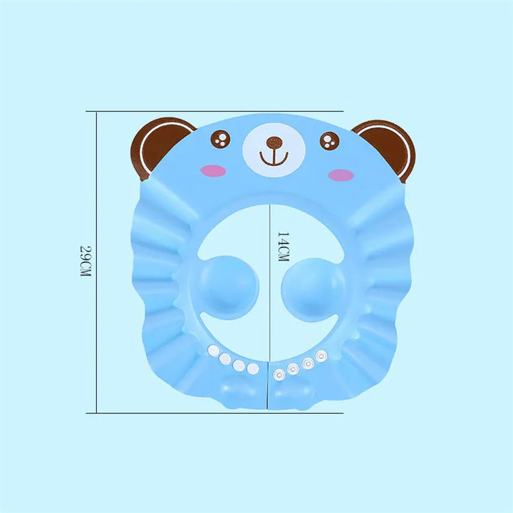 Infant tear-free shower cap, animal design. Full ear protection for a calm and happy bathing.