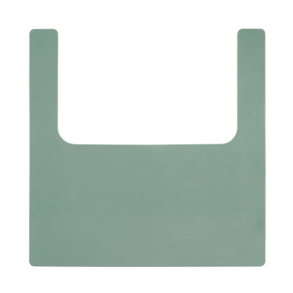 Adjustable silicone baby placemat for high chairs, secures easily