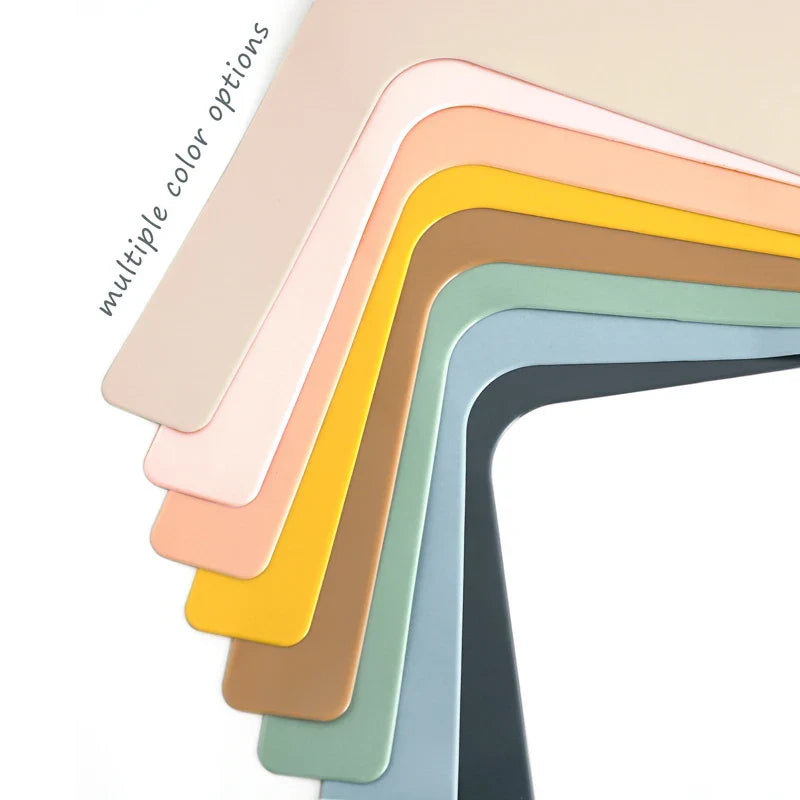 Splash-proof silicone high chair mat, keeps floor clean during feeding