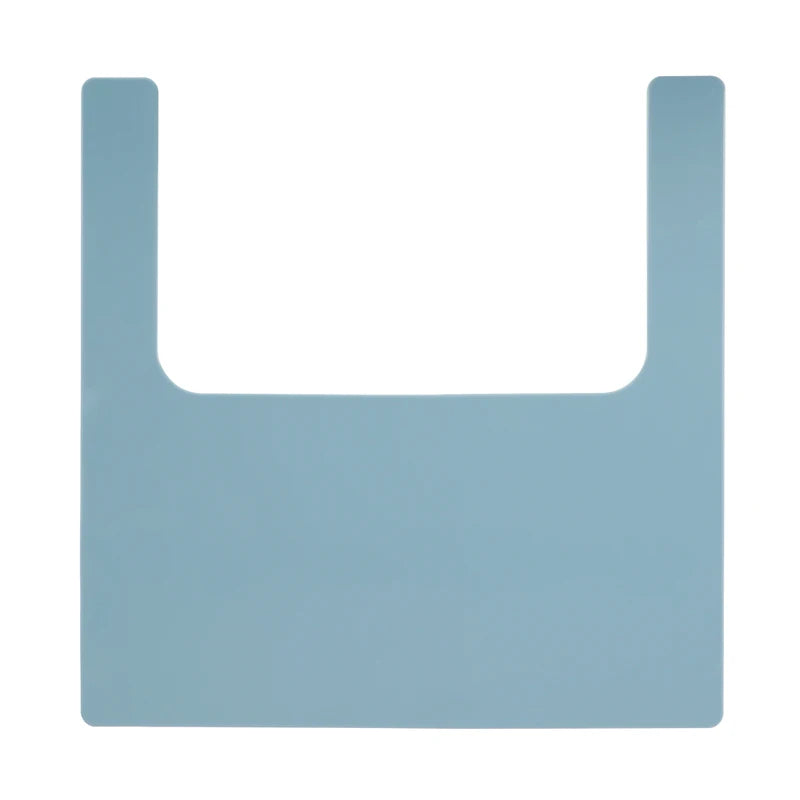 Grey silicone high chair feeding mat, modern and practical baby accessory
