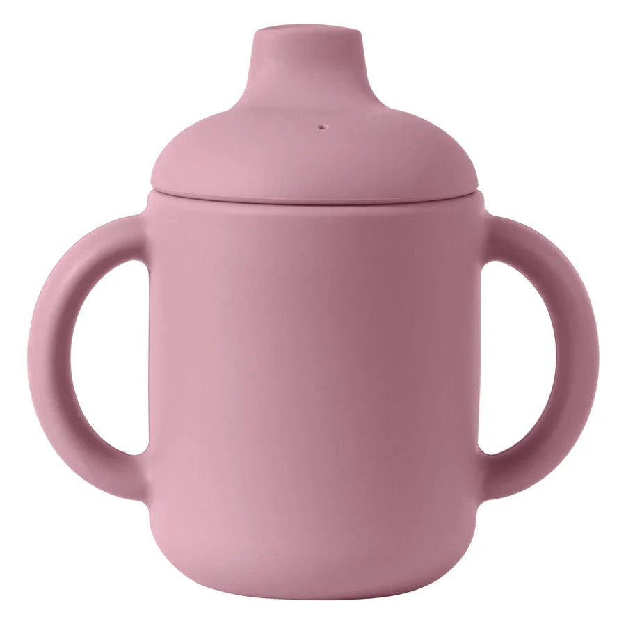 Set of baby silicone learning cups in various pastel colors, great for gifting.
