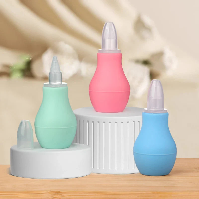 Baby Silicone Nasal Aspirator, gentle congestion relief for newborns & infants