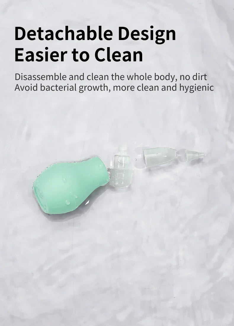 High-quality silicone nasal aspirator, durable infant care essentia
