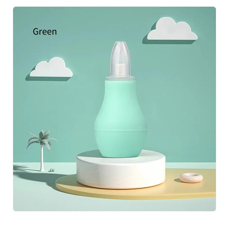 Baby silicone nasal aspirator, a must-have for newborn care kit