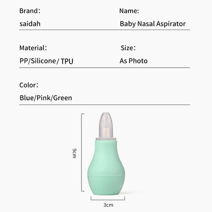 Ergonomic baby nasal aspirator, easy to use for infant congestion relief