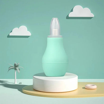 Reusable silicone nasal aspirator, hygienic newborn essential for snot removal