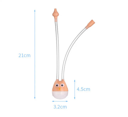 Silicone bulb aspirator for toddlers, provides gentle nasal decongestion