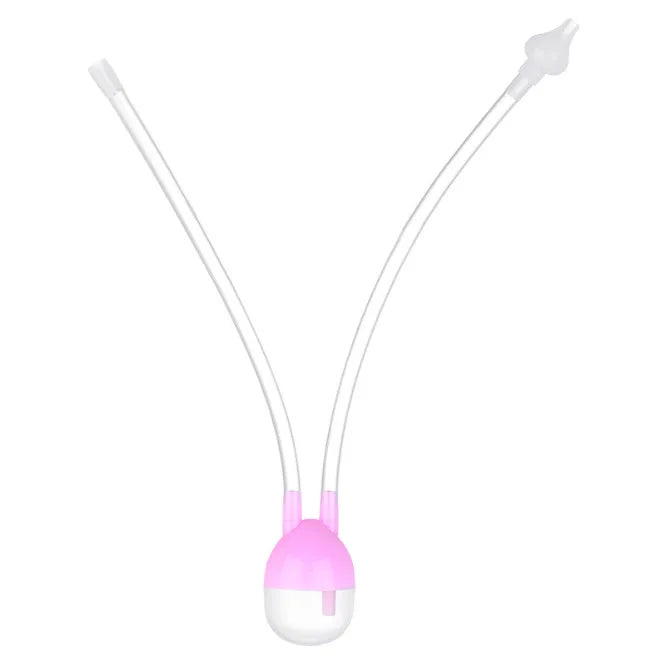 Anti-backflow silicone nasal aspirator, keeps baby boogers contained