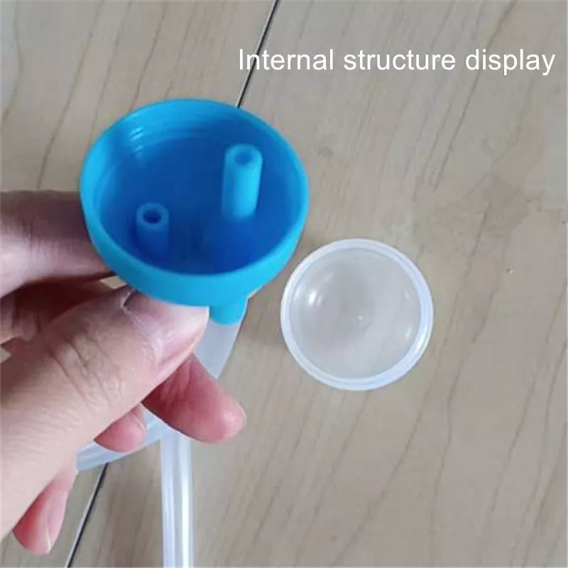 Child-friendly silicone nasal aspirator, designed for little noses