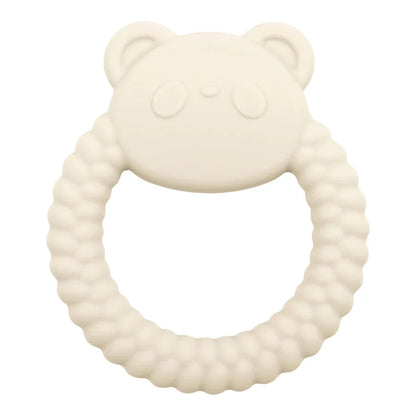 Innovative silicone panda teether, specifically designed as a soothing infant teething toy.