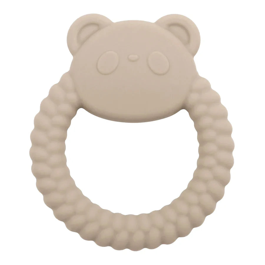 Essential baby gift: BPA-free silicone panda teether, promoting healthy oral development.