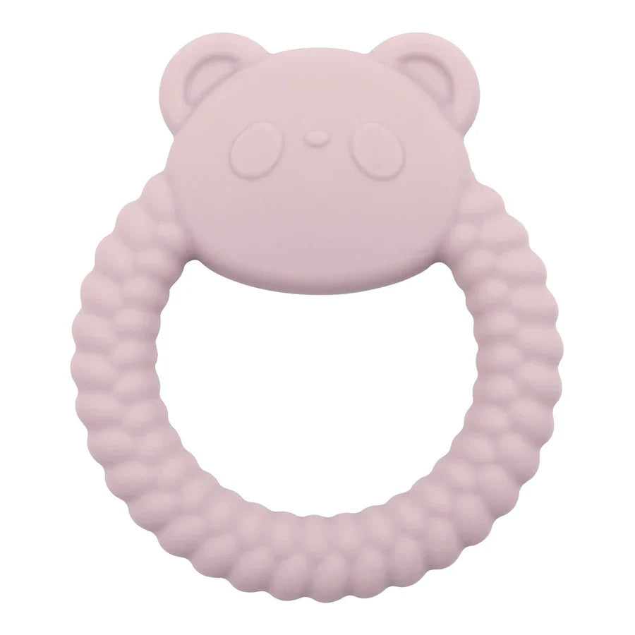 High-quality silicone panda teether, a B PA-free infant teething toy for baby shower gifts.