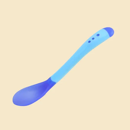 Set of baby silicone spoons in various colors, essential toddler feeding utensils