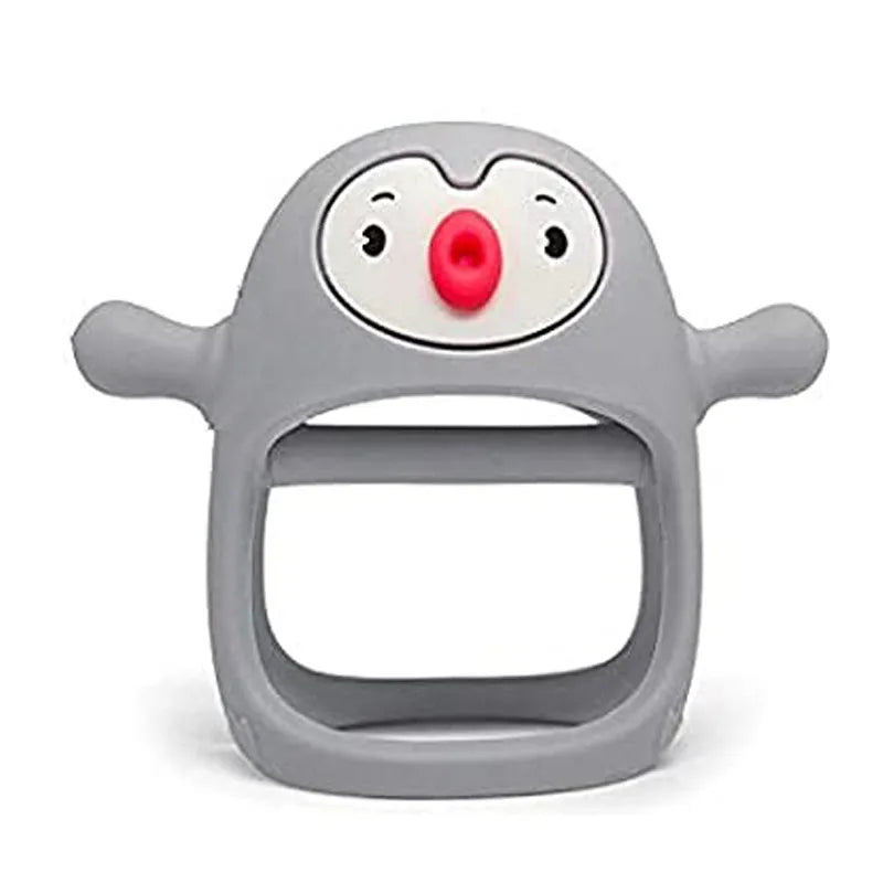 Durable silicone baby teething toy, an essential item for soothing fussy babies